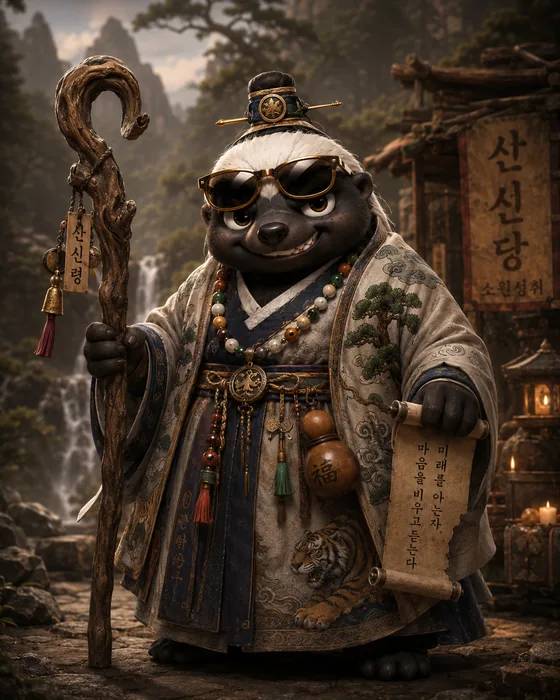 산신령 벌꿀오소리